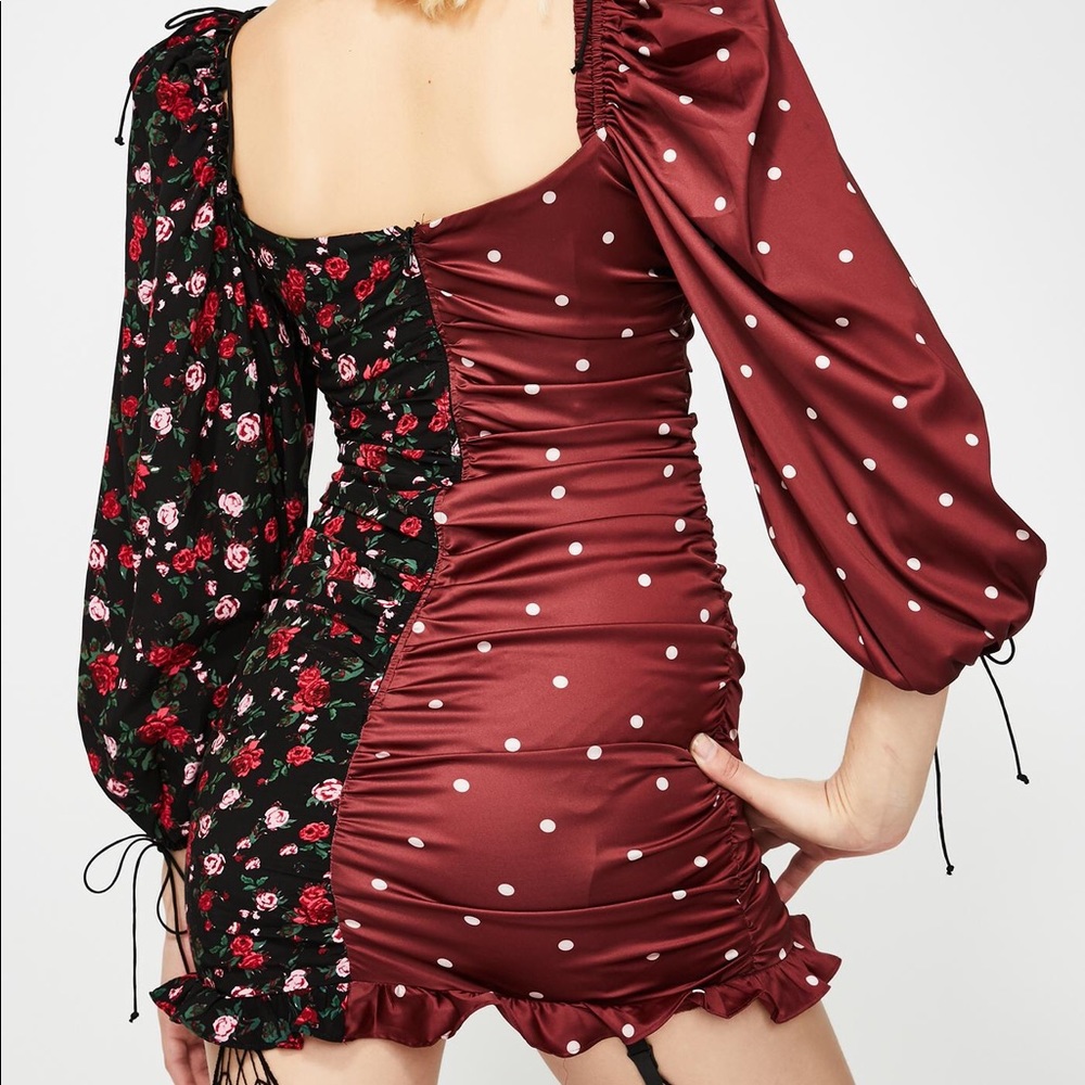 For Love And Lemons Cher Ruched Dress SIZE XS